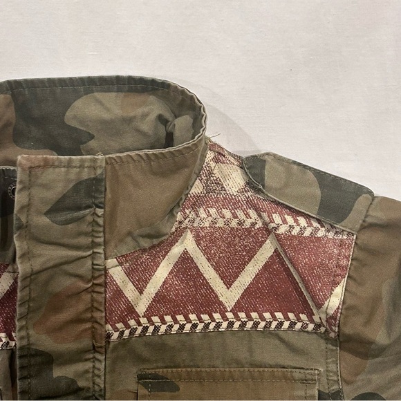 Lucky Brand Kids Camouflage Aztec Full Zip Button Jacket  Size 7 - Picture 4 of 13